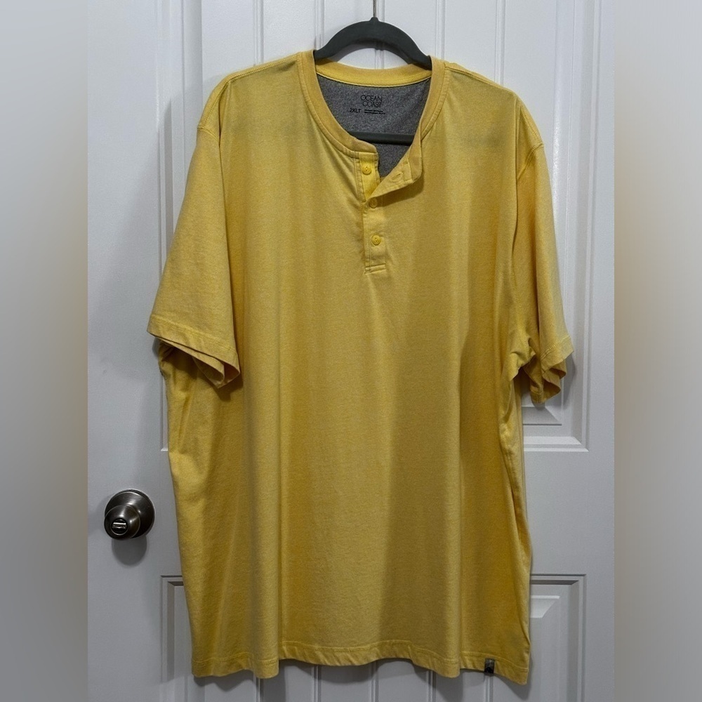 Ocean+coast short sleeve henley t-shirt Sz 2XLT EUC like new
